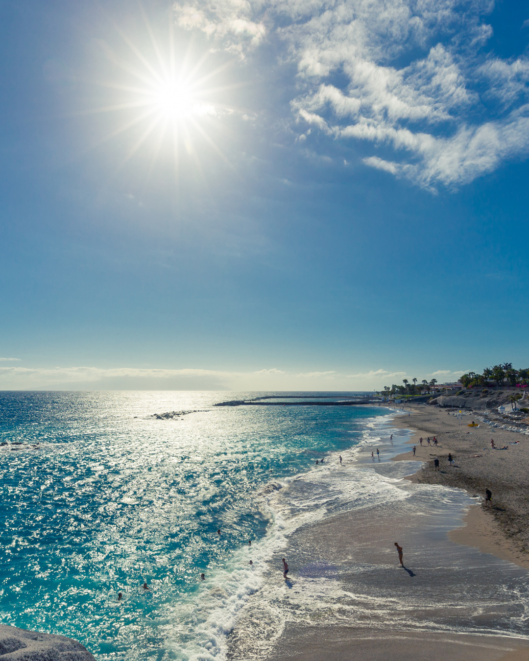 Oceán a pobřeží Tenerife
