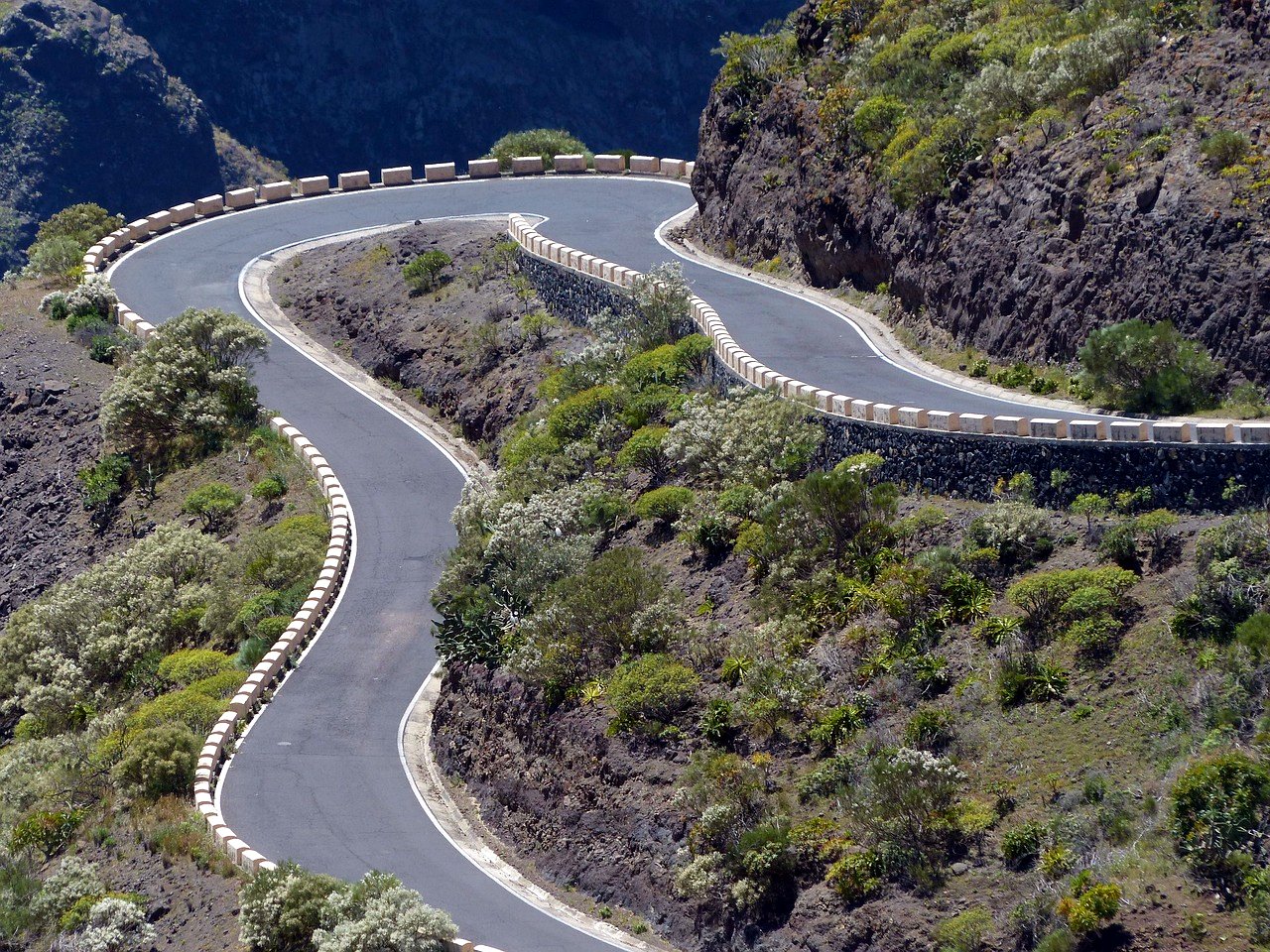 Tenerife krajina silnice